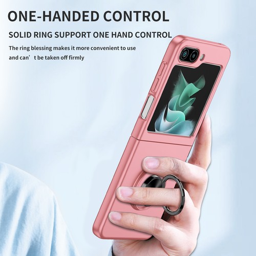 Smukłe etui magnetyczne do Samsung Galaxy Z Flip 6/5/4/3 Metalowy uchwyt pierścieniowy Kickstand - Zdjęcie 20 z 24