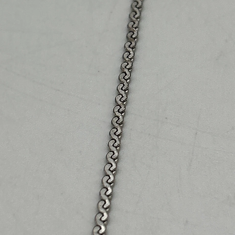 Collar de cadena enchapado en plata diseño danés peregrino abstracto multicolor Foto 3 de 4