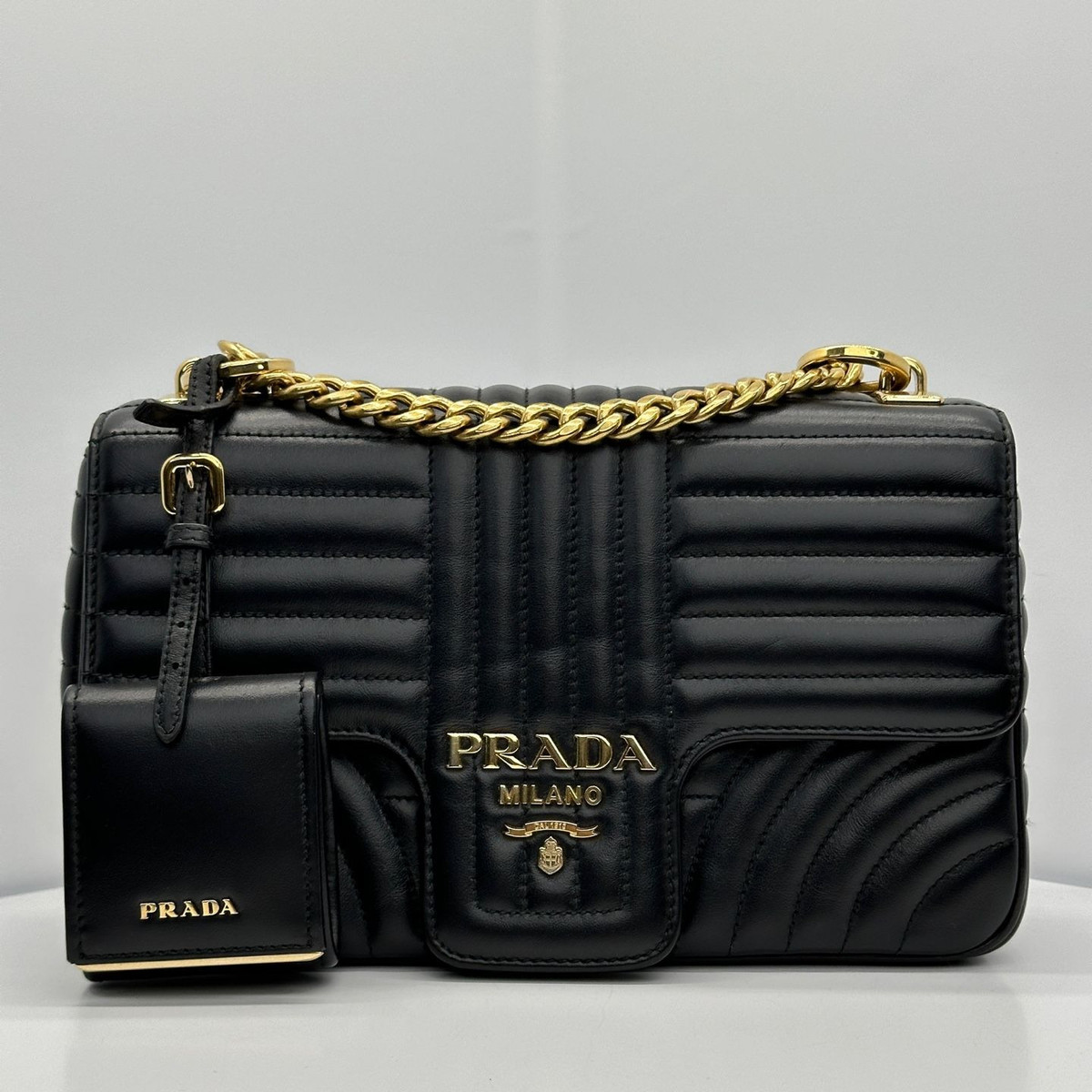 Prada Diagram Chain Shoulder Bag Crossbody Medium 1BD107 | eBay Prada Diagram Chain Shoulder Bag Crossbody Medium 1BD107 | eBay