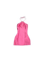 ANTHROPOLOGIE HUTCH Pink Halter Neck Mini Dress with Bow Accent Size XS