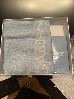 Dolce light blue set with beach blanket