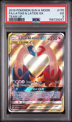 Latias & Latios-GX graded PSA 3 for sale on eBay