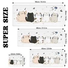 XXL XL L Large Gaming Mouse Pad Desk Mat Compatible for PCLaptop - XXLXLL Super