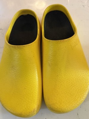 Birkenstock Profi Birki Clog Mens 10  Yellow Comfort Work Kitchen Garden Shoes