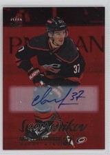 2024-25 Upper Deck Fleer Ultra Red Rainbow Foil 21/25 Andrei Svechnikov #33 Auto