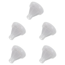 5pcs Silicone Shower Head Replacement Nozzles Fit 4mm Hole Light Grey