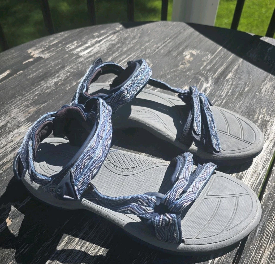 Teva Terra Fi  Grey Psychedelic Hiking Sport Sandals Pre-owned Teva Women main image 3