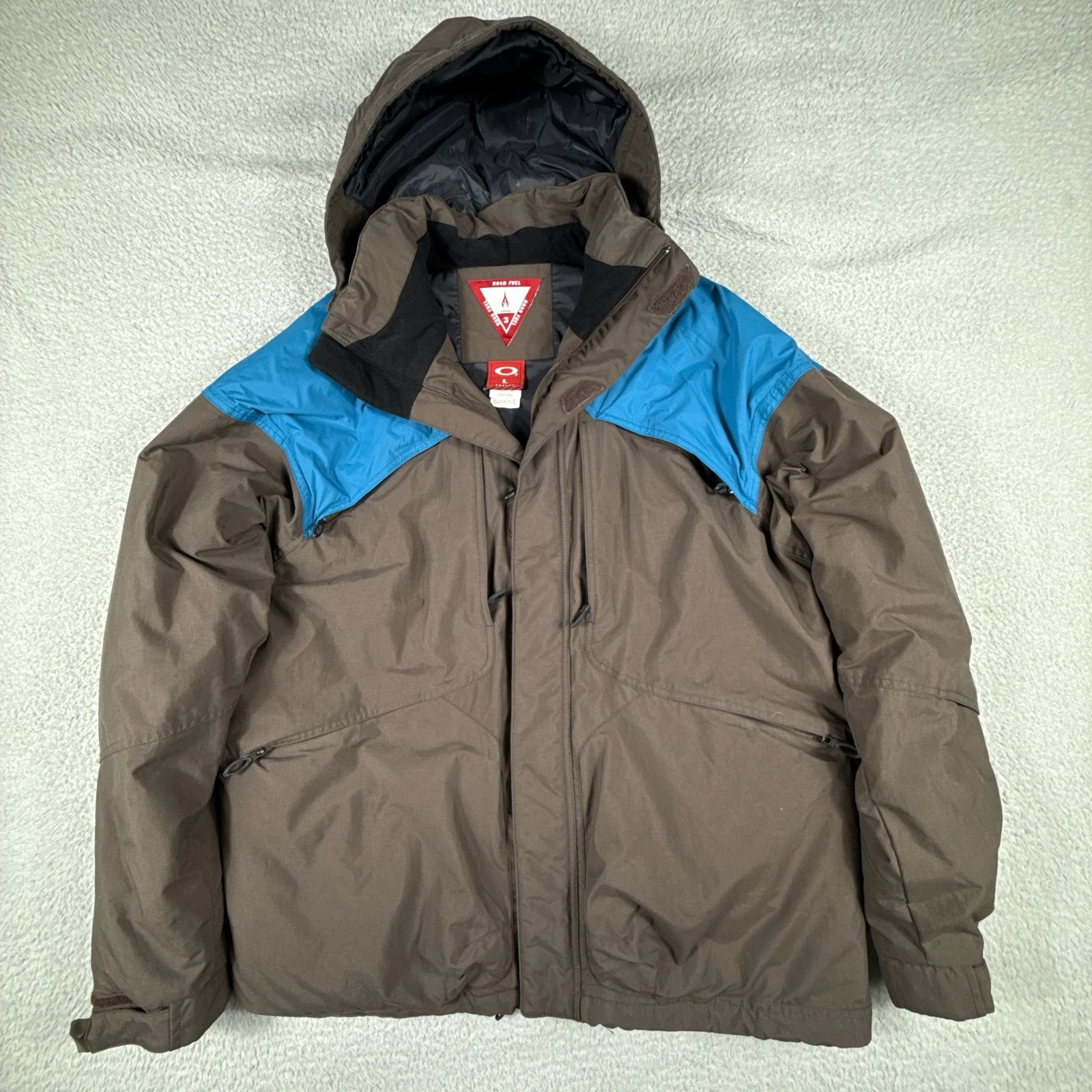 Vintahe OAKLEY Jacket Mens Large Software Red Tag Scatter Skull Liner SAMPLE 00s