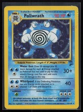 Poliwrath 15/130 Base Set 2 Pokemon TCG Card dmg