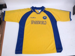 Vintage 2003/5 Torquay United Home Shirt L Yellow Blue Vandanel Sparkworld