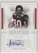 2017 Panini National Treasures Signatures Holo Silver /15 Andre Rison Auto 0b7z