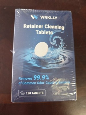 NIB Retainer Cleaning Tablets (120 pcs), Denture Cleaning Tablets, Invisalign