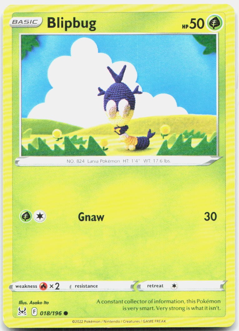 Blipbug 018/196 Common Lost Origin Pokemon Near Mint