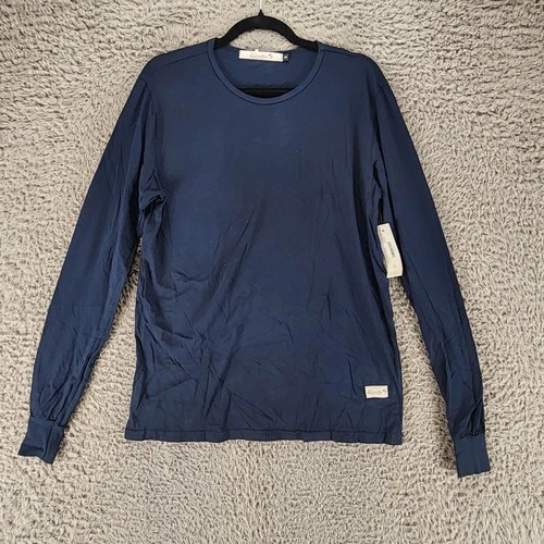 Kinetix Shirt Mens Small Blue Cotton Long Sleeve Tee *NWT* - product listing photo