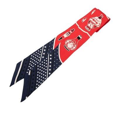Used Hermes Twilly Les Flacons Bandana Perfume Bottle Scarf Red Multicolor Silk