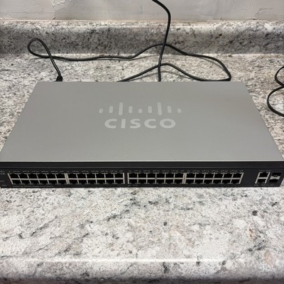 Cisco SG200-50P 50-Port Gigabit PoE 2-Port SFP Stackable Managed Ethernet Switch