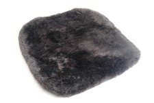 Natural Auto Sheepskin Seat Pad Carbon grey