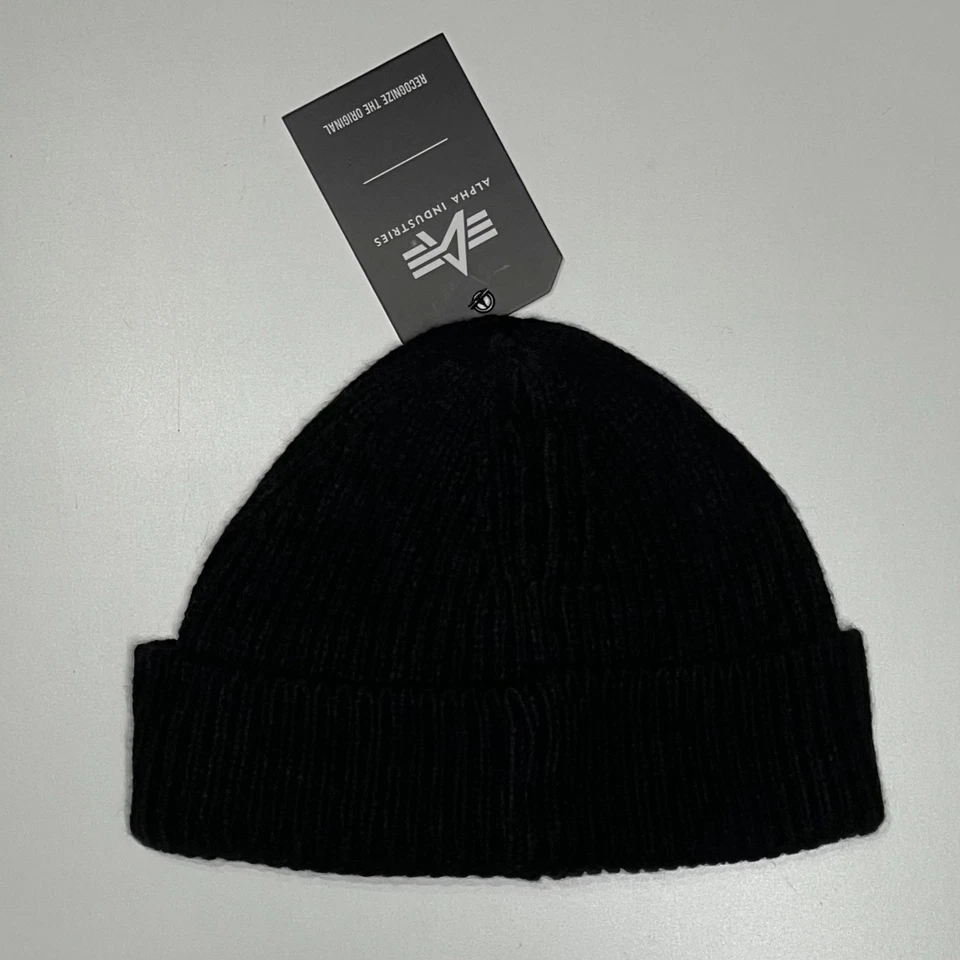 Alpha Industries Cappello Berretto Dockers Beanie nero One Size taglia unica uni - Imagen 3 de 4