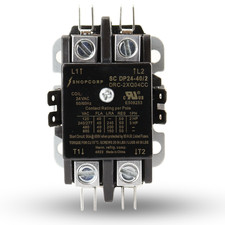 AC Contactor 40 Amp 50 RES 2 Pole 24VAC Coil – Definite Purpose UL Listed