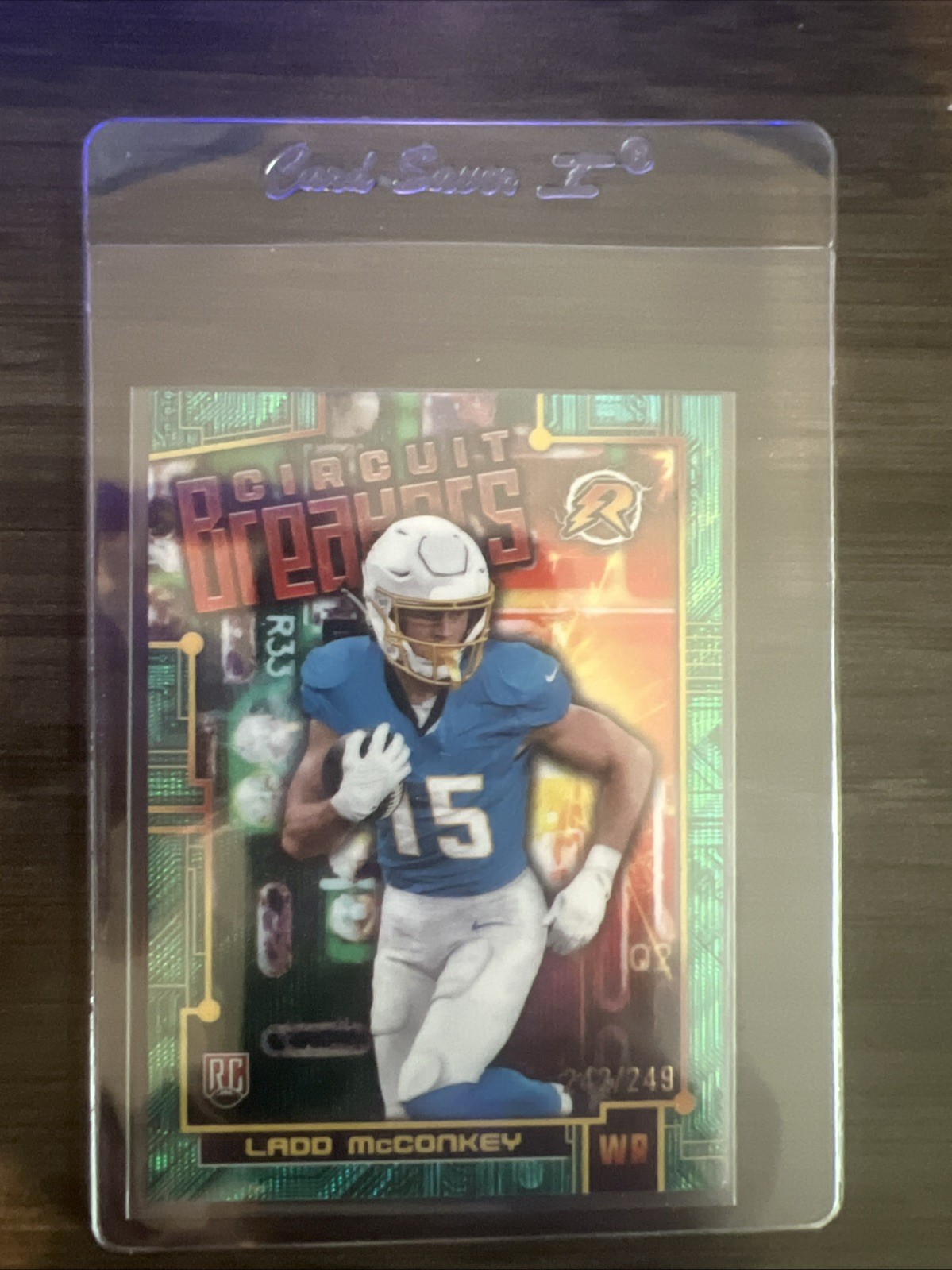 2024 Topps Resurgence - Circuit Breakers Ladd McConkey CB-7 Aqua Surge /249 (RC)