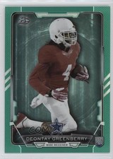 2015 Bowman Rookies Green Rainbow Foil 1/1 Deontay Greenberry #56 3j7
