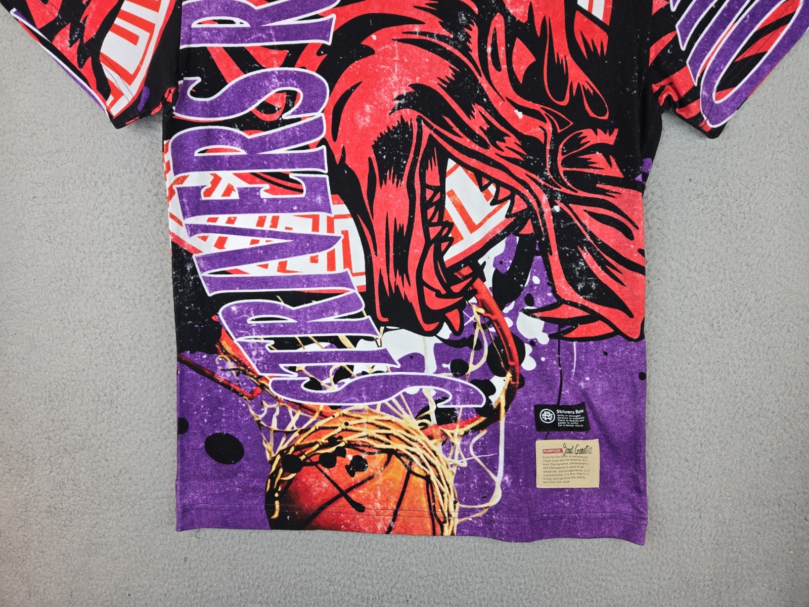 FILA T shirt uomo Strivers Row grafica lupo taglia M girocollo manica corta colorata