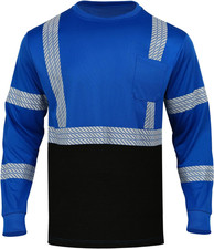 Hi Vis Safety Shirts for Men Work Construction Class 3 High Visibility Reflectiv