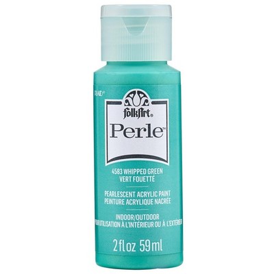 FolkArt Perle Acrylic Paint 2oz-Whipped Green