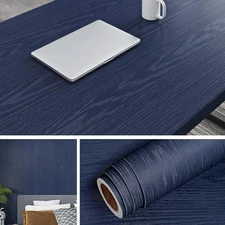 Dark Blue Wood Wallpaper Peel and Stick Countertops Waterproof Navy Contact Pape