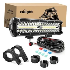  12 Inch 300W LED Light Bar 12Inch lights + Wiring Harness+Mounting Bracket