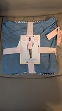 Victoria's Secret XL cotton short Tee-jama Set Blue NWT
