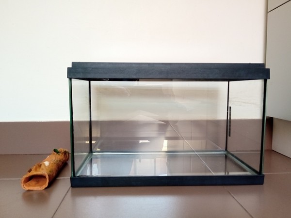 Acuario de Cristal con Tapa, 17 L