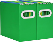 Aosric Hanging File Organizer, Cardboard File Folder Organizer for Letter Size,