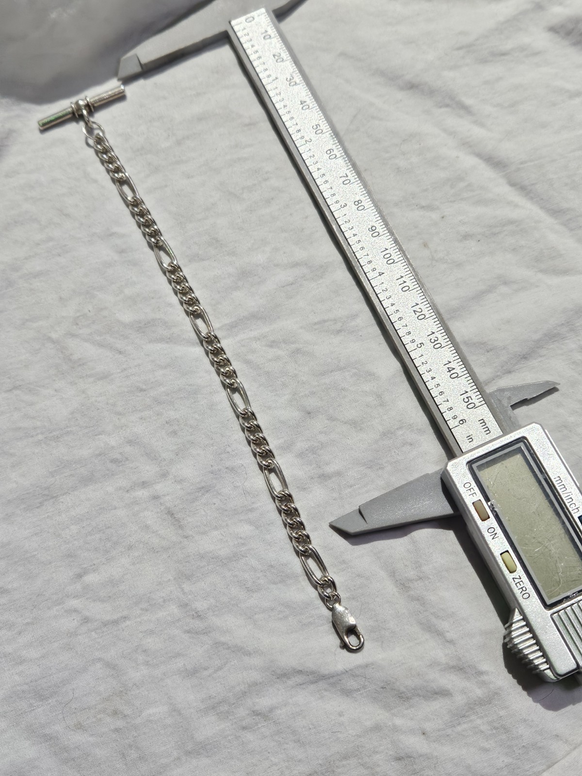 Pocket Watch Albert Chain. Solid Silver. - image 7