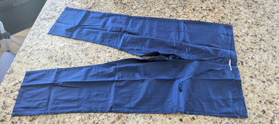 #ad Landau Scrub Zone Unisex Scrub Pant 2 Pocket Classic Fit Drawstring Navy Blue $17.25