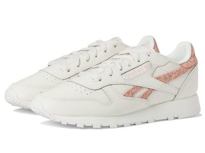Reebok Women Classic Leather Sneaker GY7174 Chalk/Aura Orange Size 10.5
