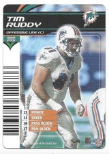 Tim Ruddy 2002-03 NFL Showdown #163 Miami Dolphins