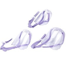 3pcs Cat Dog Muzzle Anti  Bite Cat Mouth Cover Breathable Transparent