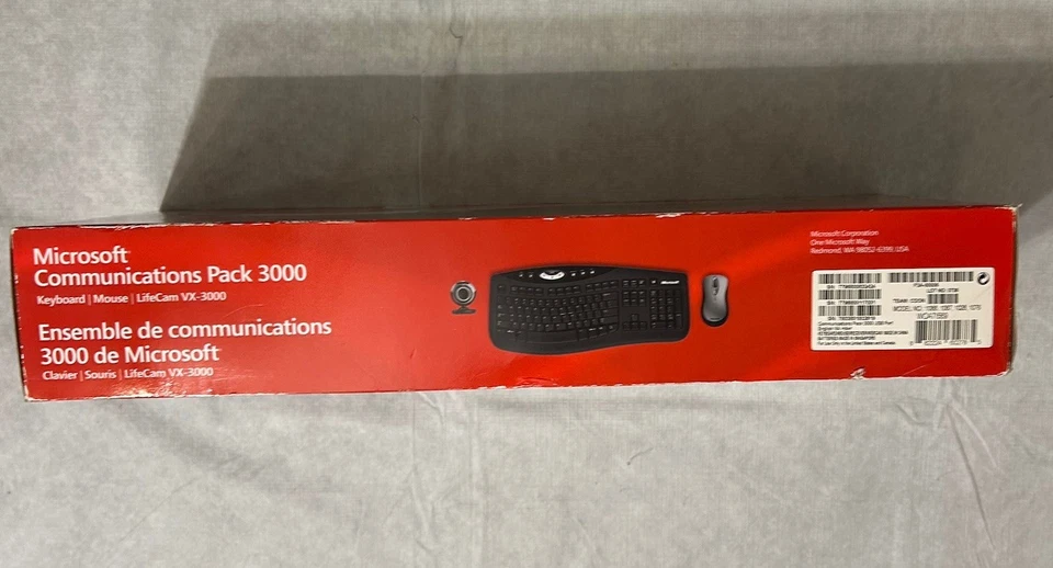 Microsoft Communication Pack 3000 Keyboard, Optical Mouse & LifeCam VX-3000 NEW - Image 4 of 4