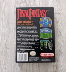 Final Fantasy NES Nintendo Authentic Box, Manual & Sleeve Only - NICE Shape