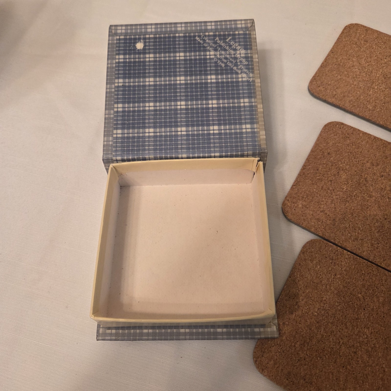 Vintage Legacy Publishing Group Boxed Set of 6 Coasters Country Teddy Bears 1996