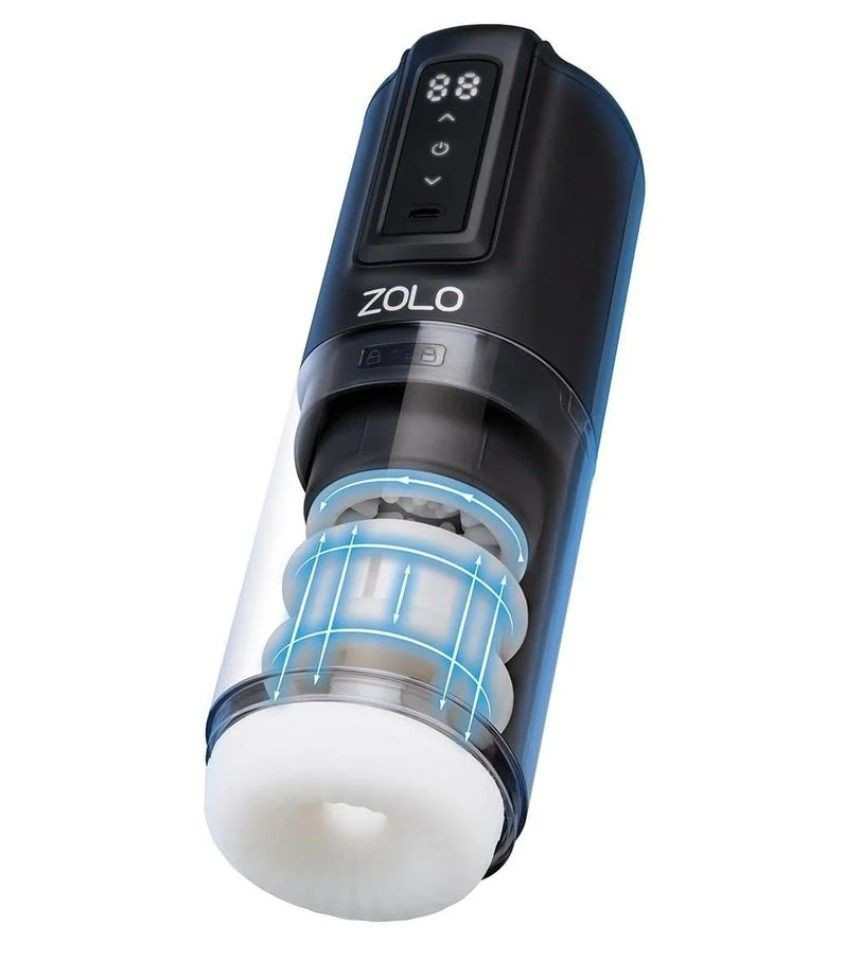 Zolo Hawk Tuah Stroking Thrusting Rotating Blowjob Sex Machine Male Masturbator
