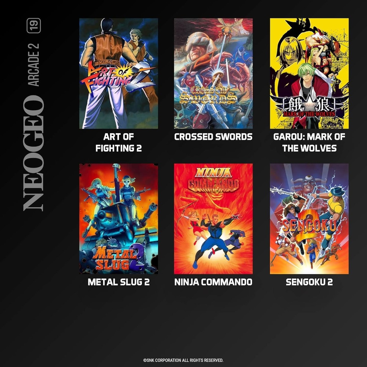 Evercade 19 NeoGeo Arcade 2 - 6 Games Limited Edition Metal Slug
