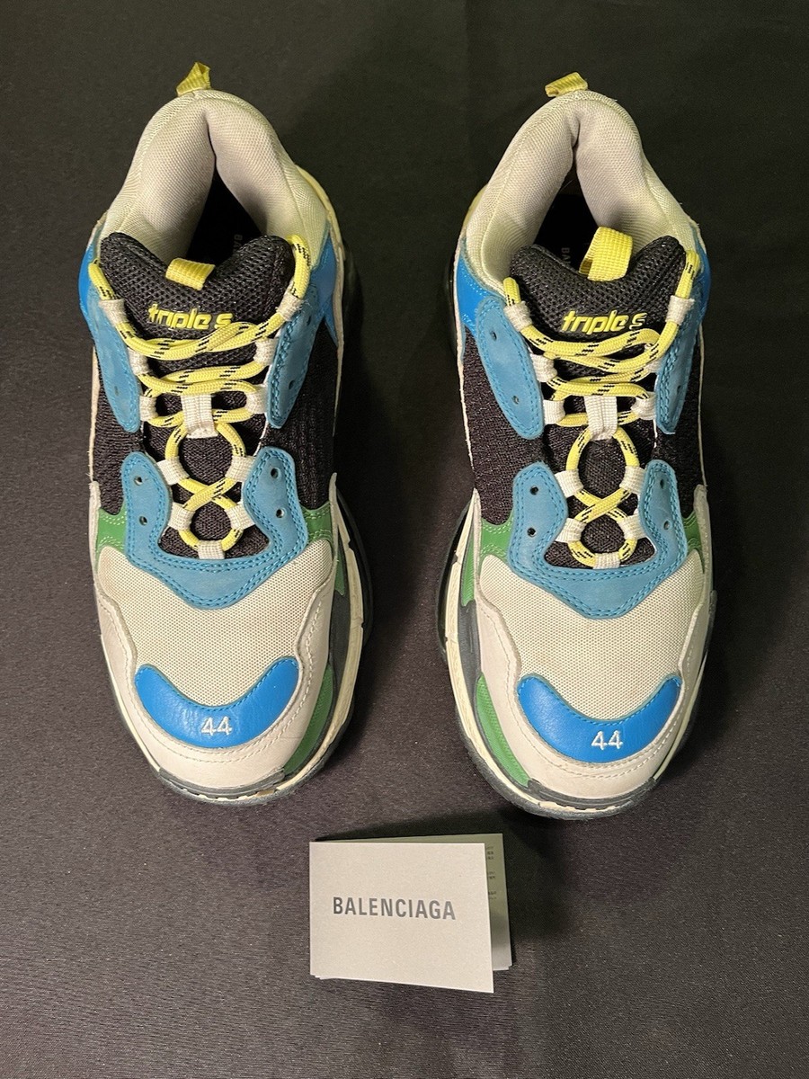 BALENCIAGA FAMOUS TRIPLE S SNEAKERS SHOES ADDS HEIGHT SIZE 44 US