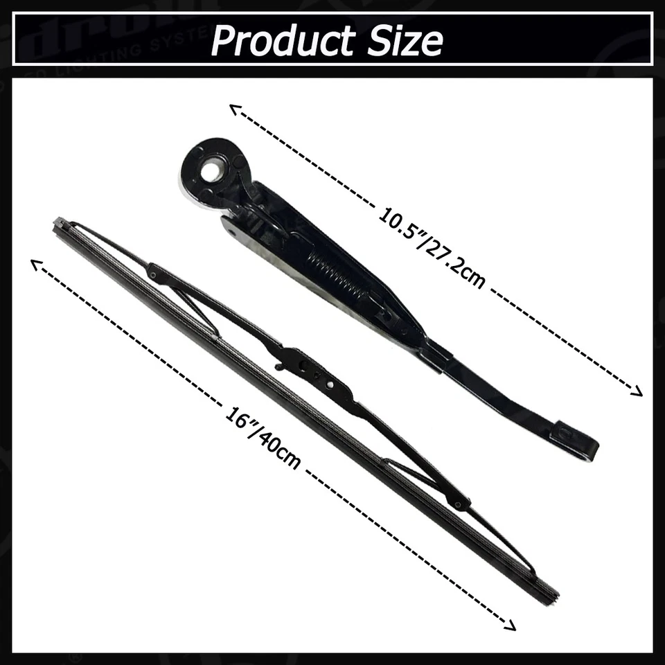 Rear Wiper Arm & Blade For CHRYSLER TOWN & COUNTRY DODGE GRAND CARAVAN 2008-2016 Foto 2 de 4