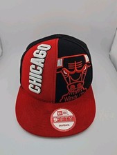   New Era 9FIFTY Chicago Bulls Windy City Snapback Hat NBA Hardwood Classic Red