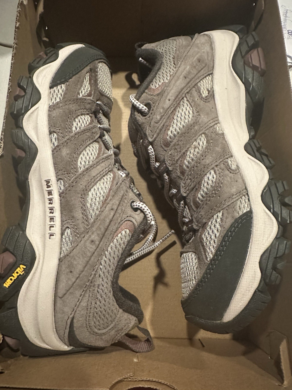 NUOVA scarpa da lavoro escursionismo Merrell Moab 3 donna (falco marrone) taglia 7 5 M