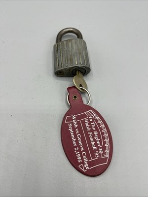 Vintage Eagle Lock With Key Stripes Patent 2881088