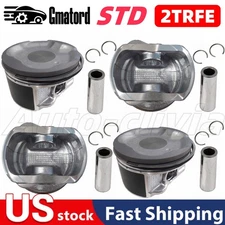 STD Engine Pistons Rings Kit For 2TRFE For 2005-2015 Toyota Tacoma 2.7L DOHC 16v