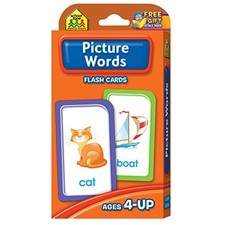 PICTURE WORDS FLASH CARDS By School Zone Publishing Company Staff  BRAND NEW 